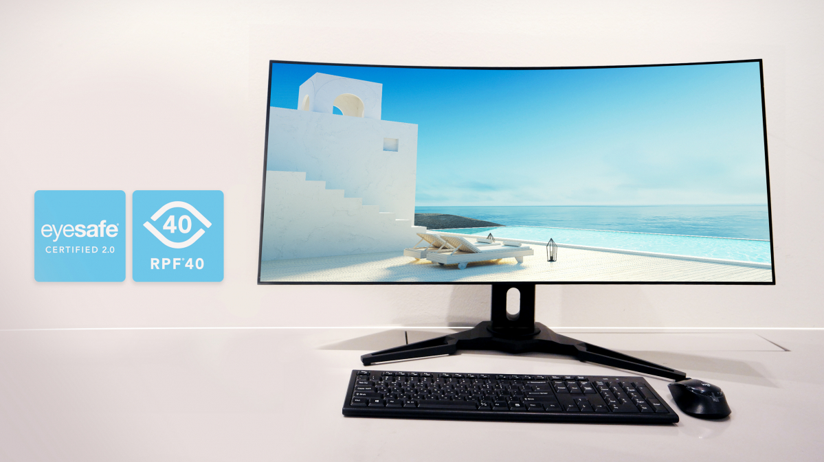 ▲삼성디스플레이의 34인치 모니터용 QD-OLED (사진제공=삼성디스플레이)