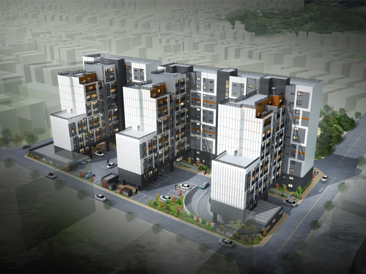 ▲삼우4차 아파트 가로주택 정비사업 조감도 (자료제공=대보건설)