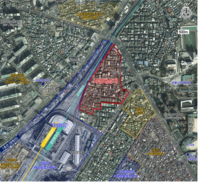 ▲‘전농제9구역 주택재개발 정비구역’ 위치도 (자료제공=서울시)