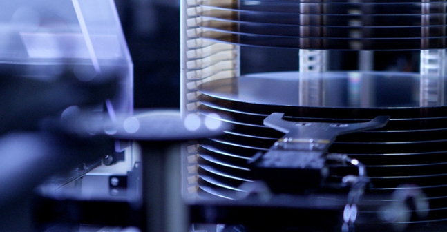 ▲실리콘 웨이퍼. (사진제공=SK실트론)