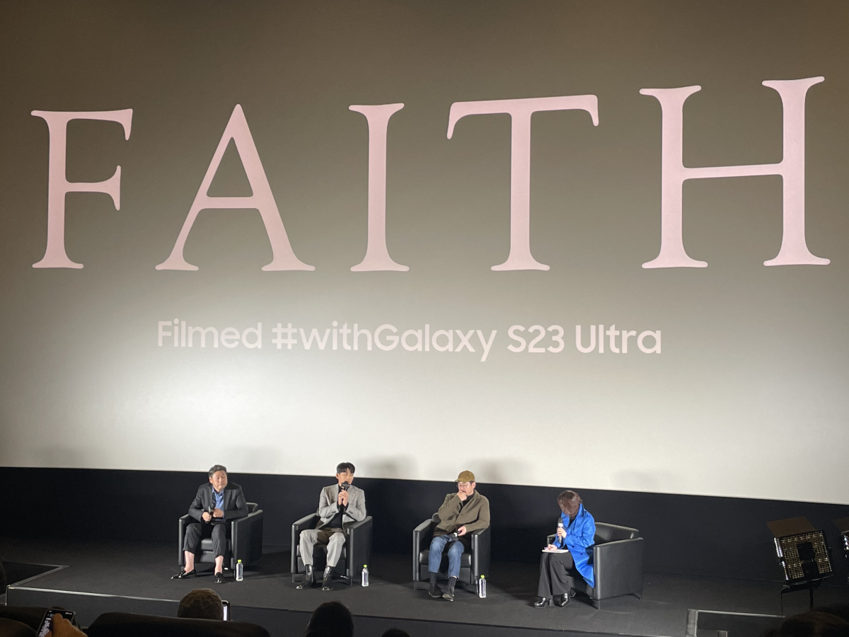 ▲22일 서울 강남구 삼성동 메가박스 코엑스에서 열린 신작 ‘FAITH(신념)’의 시사회에 나홍진 감독과 고준, 최무성 배우가 참석했다. (이다솜 기자 citizen@)