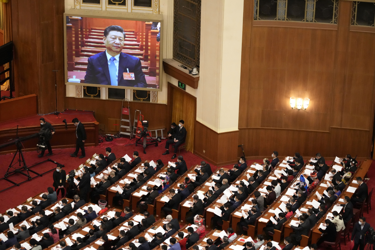 ▲2022년 3월 열린 중국 전국인민대표대회 전경 (AP/뉴시스)