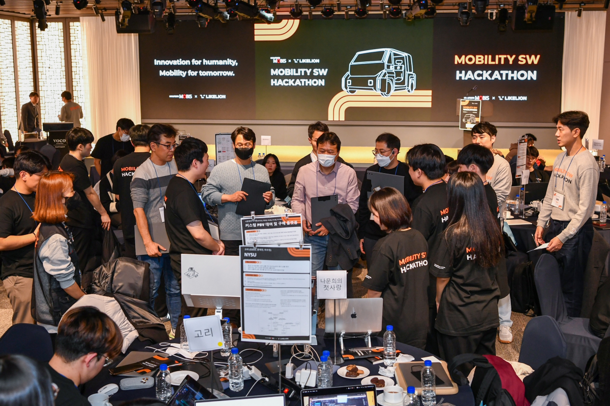 ▲현대모비스는 대학생 대상으로 약 3주간 ‘모빌리티 SW(소프트웨어) 해커톤’을 진행했다고 27일 밝혔다 (사진제공=현대모비스)