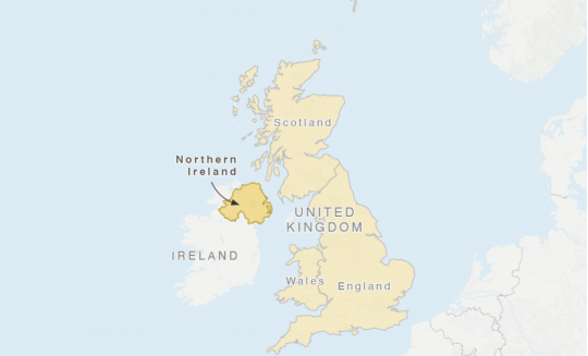 ▲영국과 북아일랜드 지도. 출처 NPR 