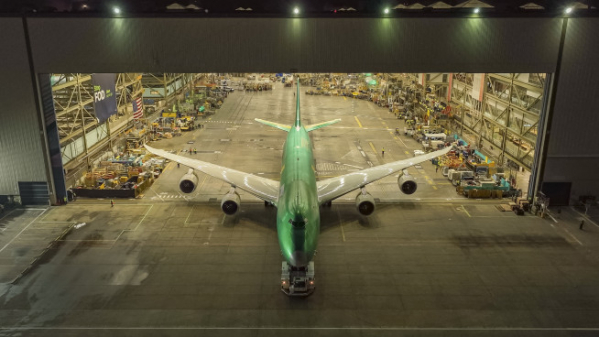 ▲2022년 12월 7일(현지시간) 보잉의 마지막 747-8 모델이 보이고 있다. 에버렛(미국)/AFP연합뉴스