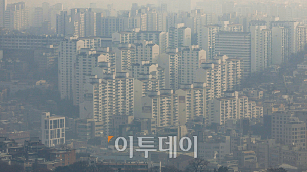▲서울 시내 아파트 단지 밀집지역 모습.  (조현호 기자 hyunho@)