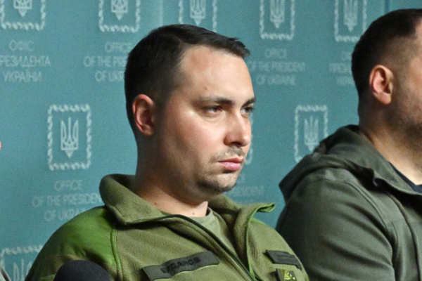 ▲키릴로 부다노우 우크라이나 군 정보수장이 2022년 9월 22일 기자회견에 참석했다. 키이우/AFP연합뉴스 