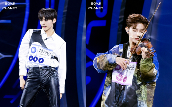 ▲'보이즈플래닛' 성한빈, 장하오(사진제공=Mnet)