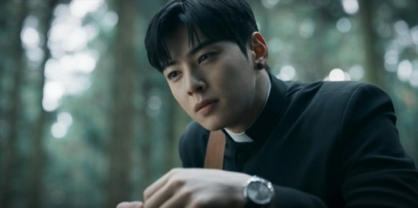 ▲드라마 '아일랜드' 차은우(사진제공=티빙)