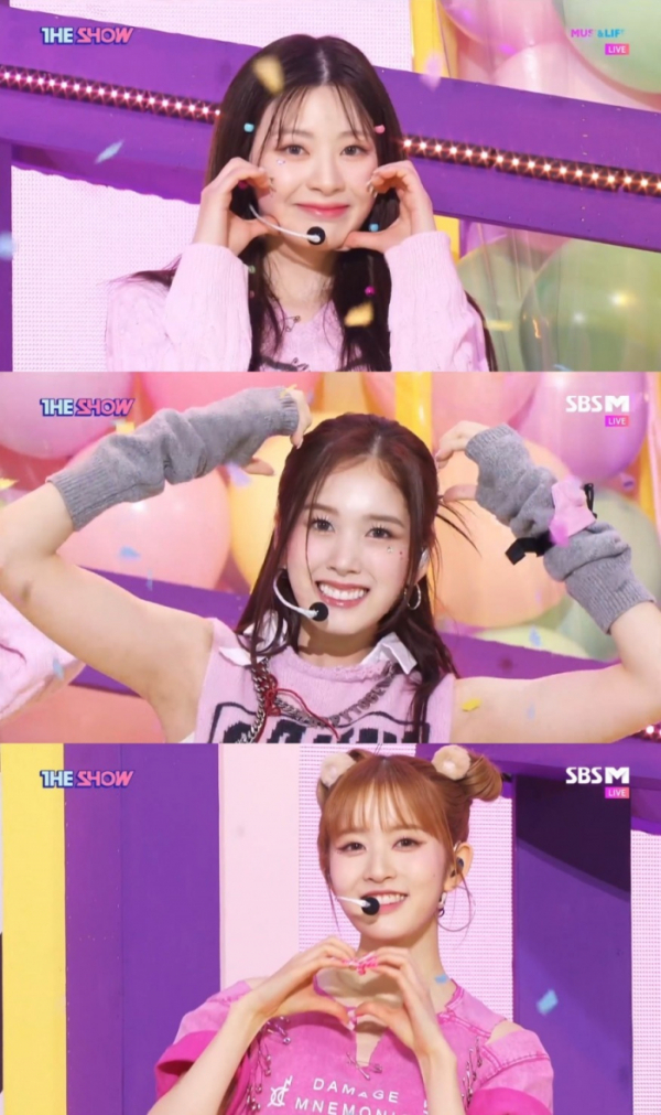 ▲스테이씨(사진 = SBS MTV ‘더쇼’ 방송 화면 캡처)