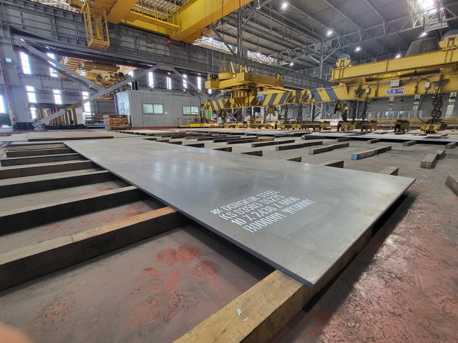 ▲KS기준을 충족하는 동국제강 정품 후판 정척재 제품 사진. (사진제공=동국제강)