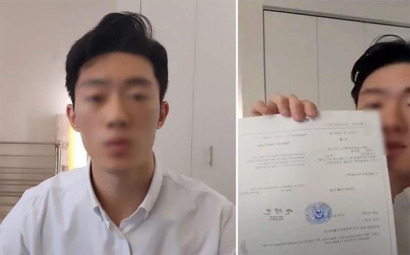 ▲(출처=전우원 씨 유튜브 계정 캡처)