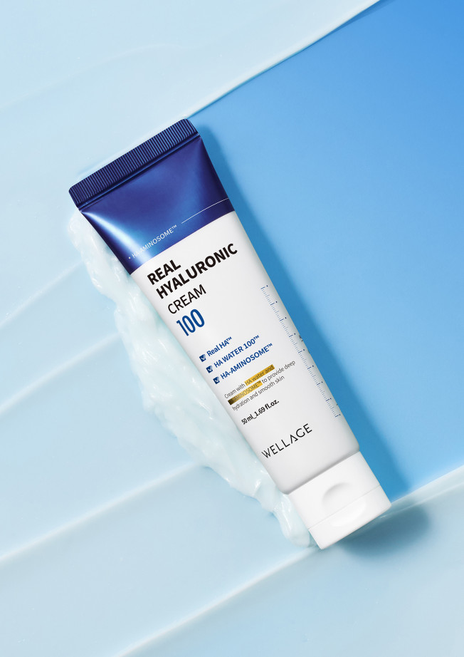 ▲ 휴젤 웰라쥬(WELLAGE)의 ‘리얼 히알루로닉 100 크림’ (사진제공=휴젤)