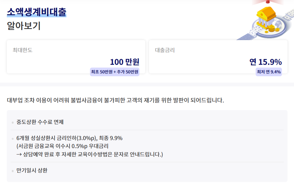 (출처=서민금융진흥원 홈페이지 캡처)