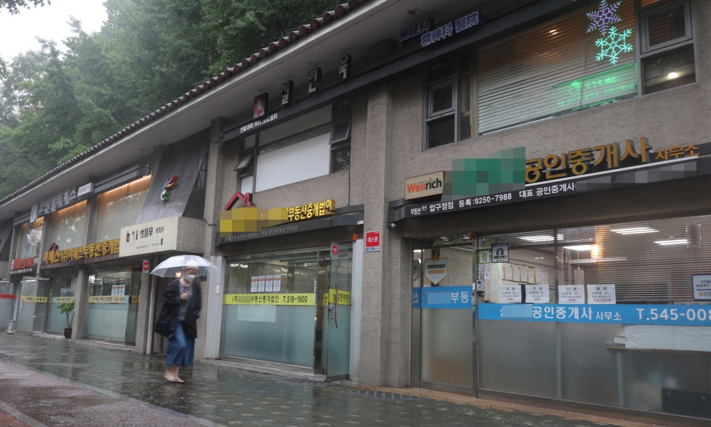 ▲사진은 서울의 한 공인중개사 밀집 구역 모습. 조현욱 기자 gusdnr8863@