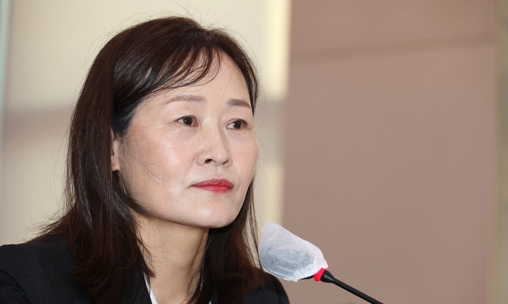 ▲ 정정미 헌법재판관 후보자가 29일 국회에서 열린 정 후보자에 대한 인사청문회에서 의원들의 질의를 듣고 있다. (연합뉴스)