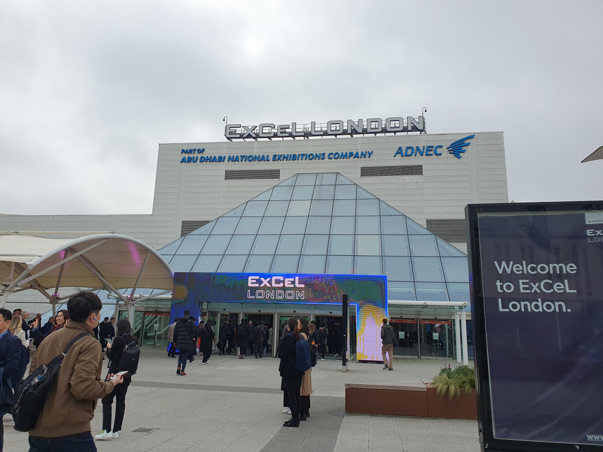 ▲에듀테크 전시회 'BETT 2023' (런던=손현경 기자)