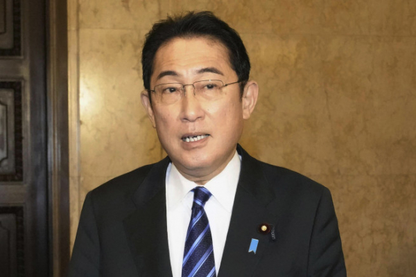 ▲기시다 후미오 일본 총리가 6일 강제징용 해법과 관련해 말하고 있다. 도쿄/AP뉴시스