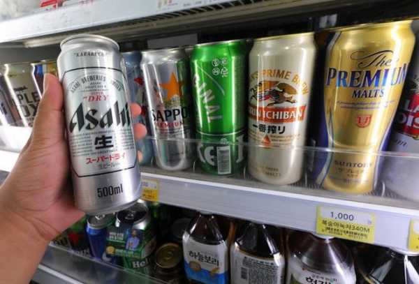 ▲편의점에 진열된 일본 맥주. (뉴시스)