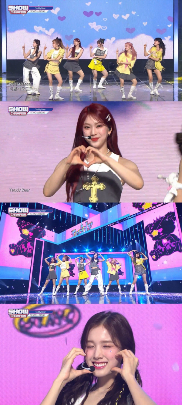 ▲스테이씨(사진 = MBC M '쇼! 챔피언' 방송 화면 캡처)