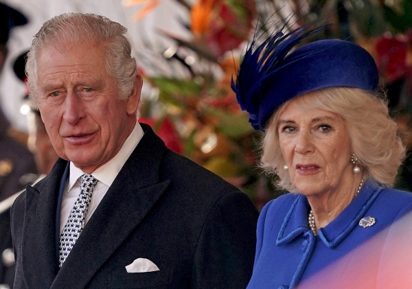 ▲찰스 3세 영국 국왕과 아내인 커밀라 왕비가 지난해 11월 22일 런던에서 열리는 행사에 참여하고 있다. 런던/AFP연합뉴스
