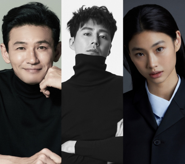 ▲'HOPE' 출연진 황정민, 조인성, 정호연(사진제공=샘컴퍼니, IOK컴퍼니, 홍장현 포토그래퍼)