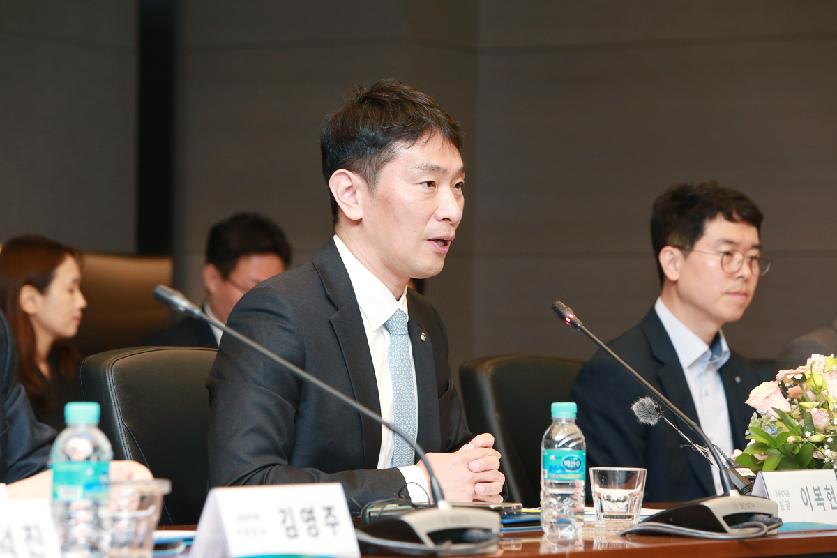 ▲이복현 금융감독원장이 3일 DGB금융지주 개최 '지배구조 선진화 금융포럼'에 참석해 발언하고 있다. (사진제공=금융감독원)