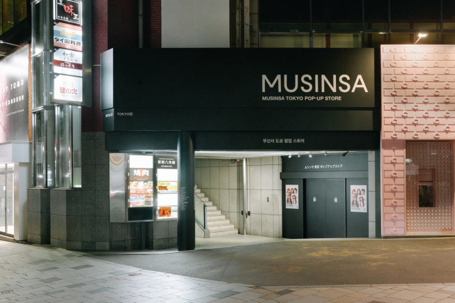 ▲일본 도쿄 핫카쿠칸 빌딩에 마련된 무신사 팝업스토어 전경. (사진제공=무신사)