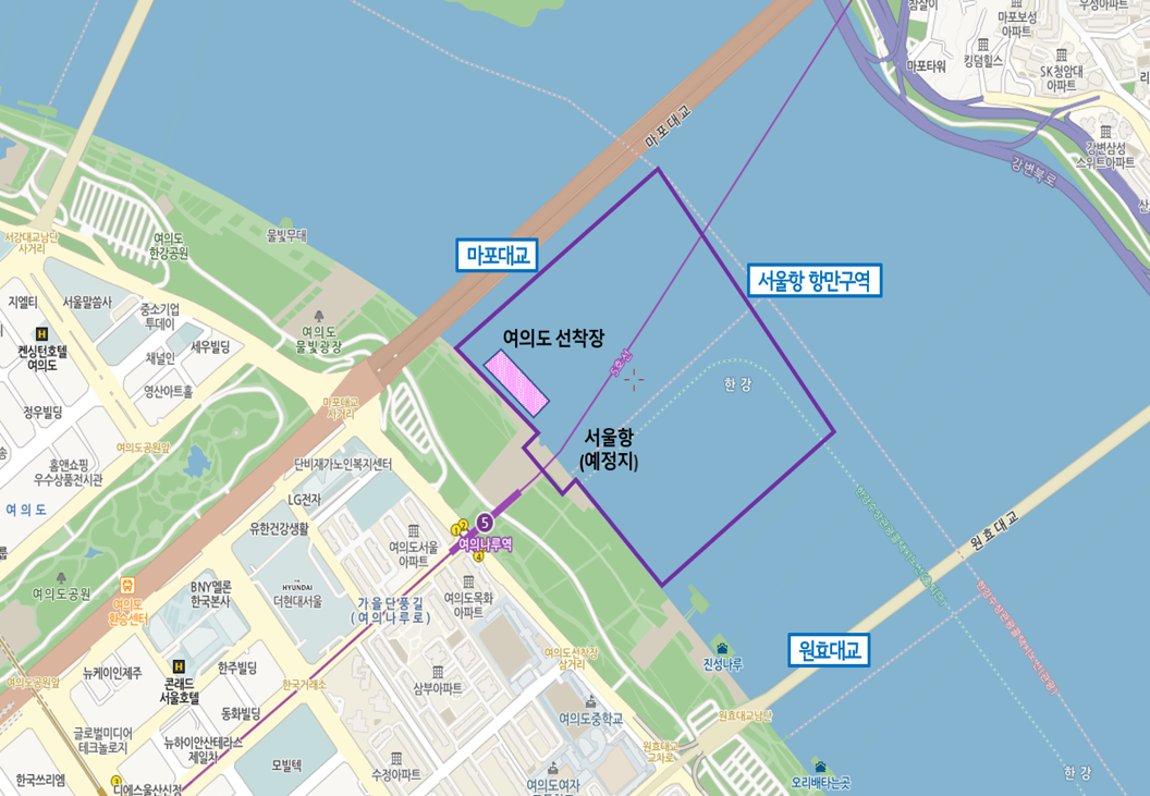 ▲2026년 서울 여의도에 '서울항'이 조성된다. (자료제공=서울시)