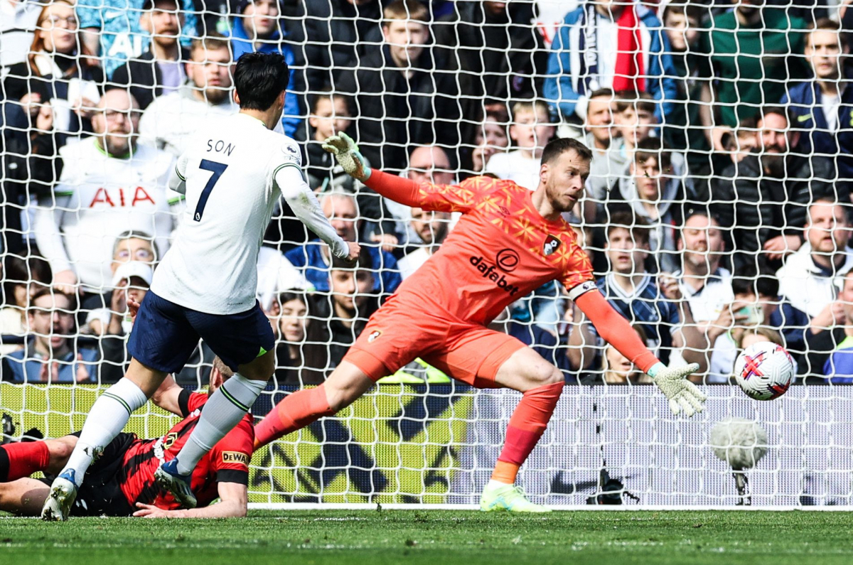 ▲손흥민의 선제골. AFP연합뉴스