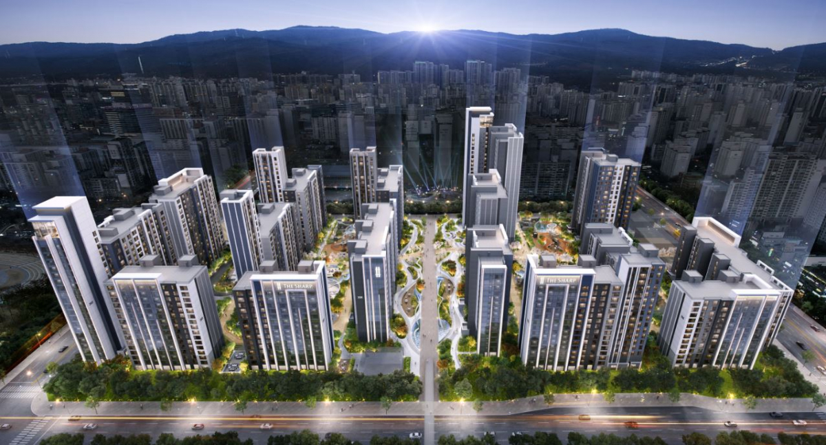 ▲향촌마을 롯데 3차, 현대 4차 조감도 (자료제공=포스코이앤씨)