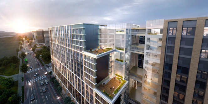 ▲VL르웨스트 커뮤니티 시설 조감도.  (자료제공=롯데건설)