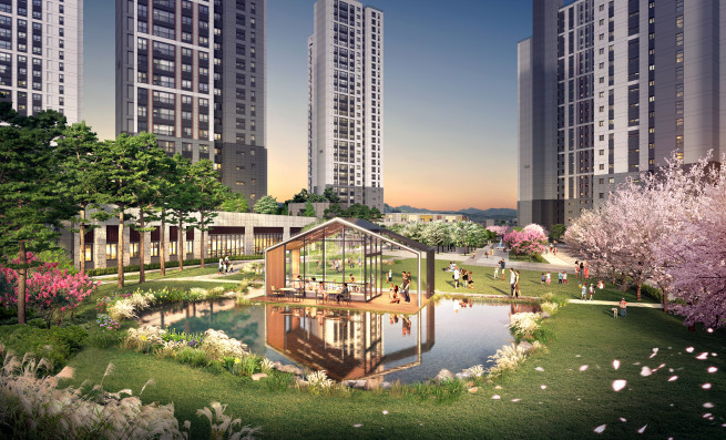 ▲힐스테이트 평택 화양 중앙공원 조감도 (사진제공=현대엔지니어링)