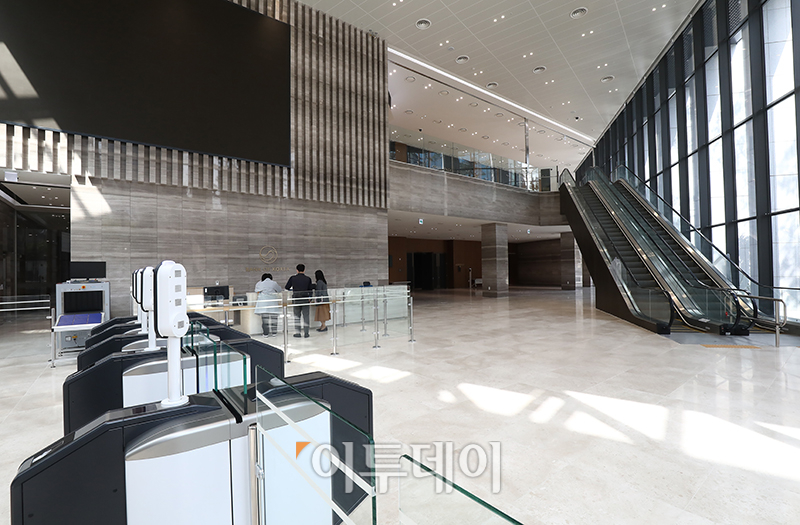 ▲한국은행 신축 통합별관 내부 (사진공동취재단)