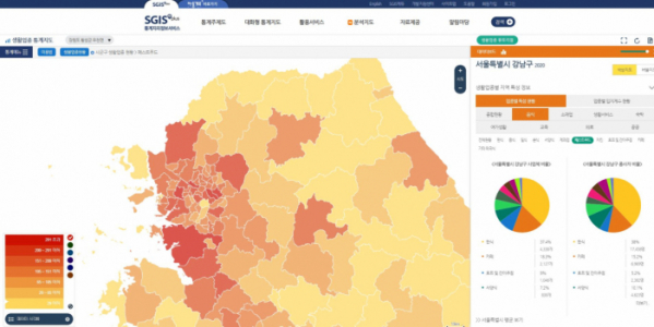 (SGIS 통계지리정보서비스 홈페이지 화면 캡처)