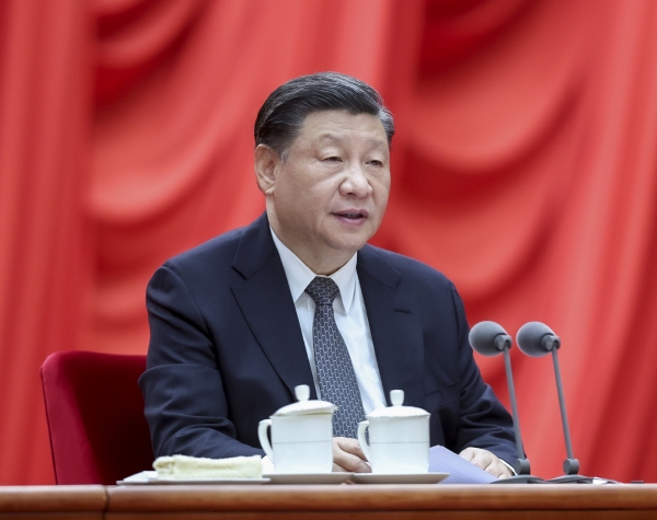 ▲시진핑 중국 국가주석이 베이징에서 열린 실무회의에서 연설을 하고 있다. 베이징/EPA연합뉴스
