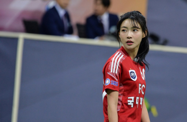 ▲'FC 국대패밀리' 김민지(사진제공=SBS)