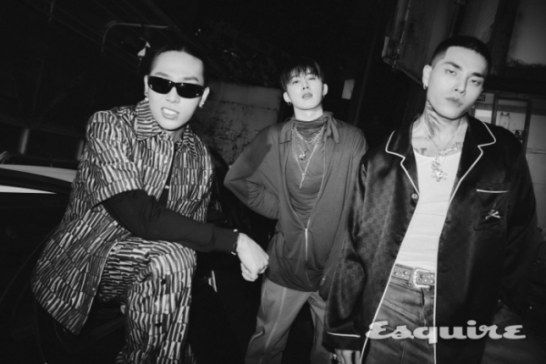 ▲비아이, 식케이, 레디(사진 = 에스콰이어 제공)