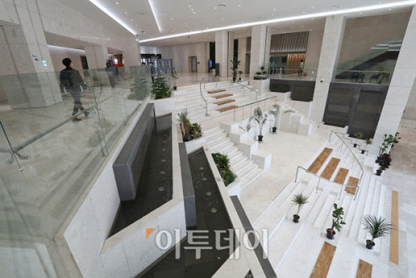 ▲한국은행 신축 통합별관 내부 (사진공동취재단)