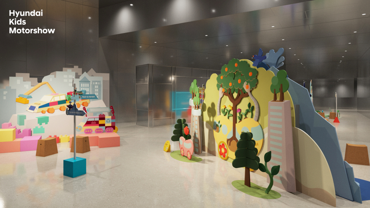 ▲현대자동차가 이달 14일까지 '제7회 키즈 모터쇼'를 개최한다. 사진은 ‘제7회 현대 키즈 모터쇼’ 전시 이미지. (사진제공=현대자동차)