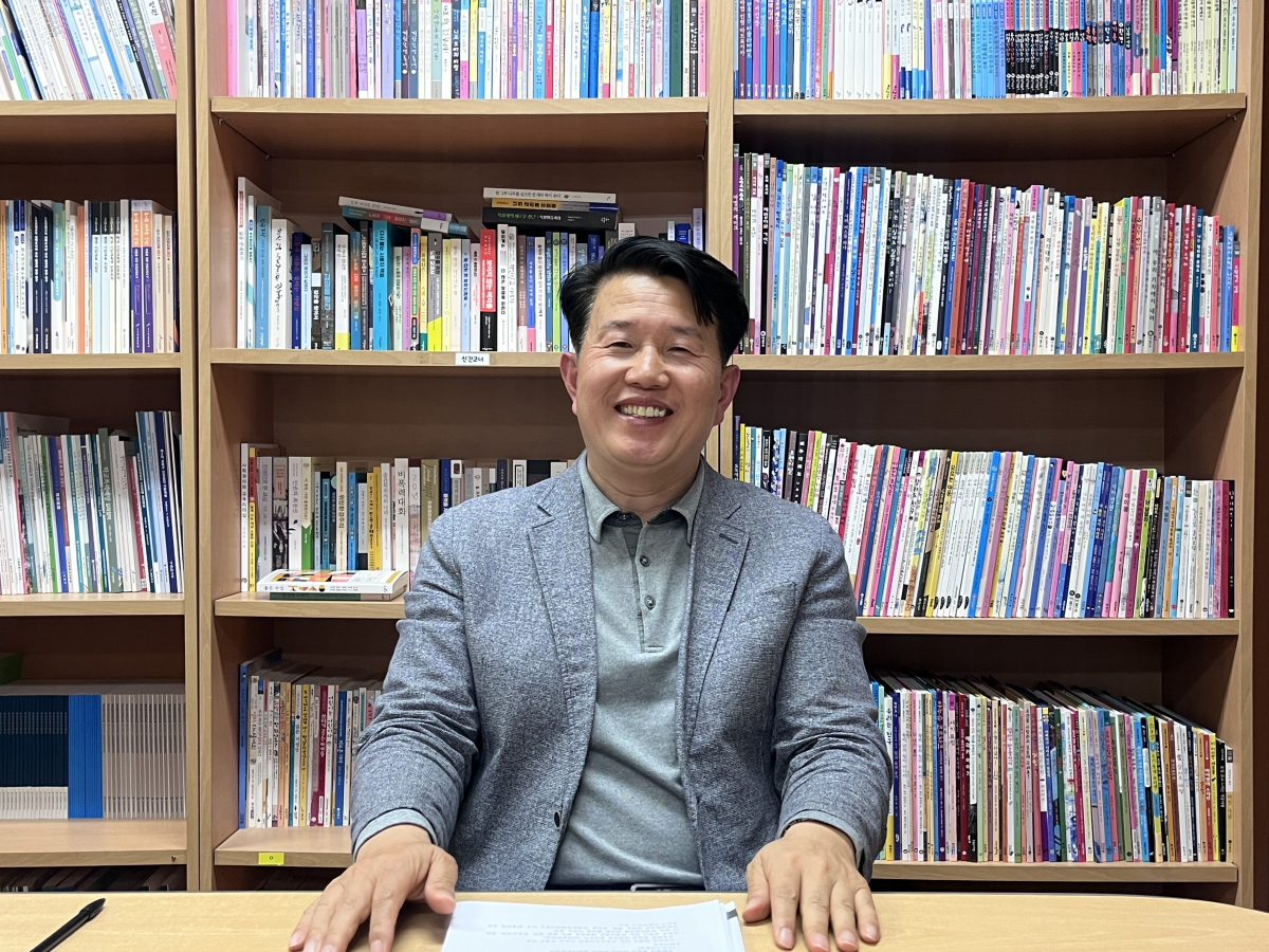 ▲서울시교육청에서 만난 우필호 학생인권옹호관 (정유정 기자)