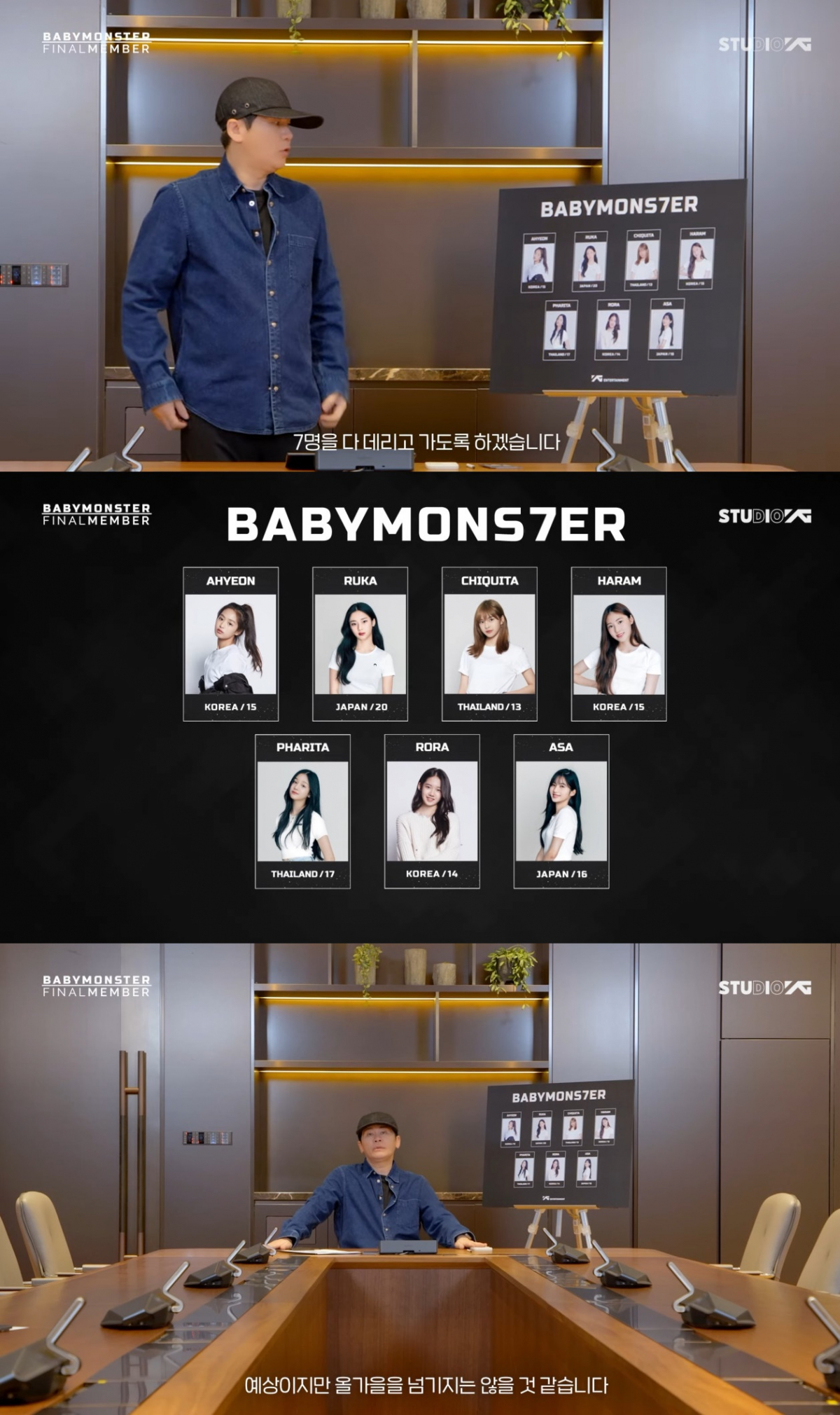 ▲베이비몬스터 최종멤버 확정. (출처=베이비몬스터 유튜브 채널 )