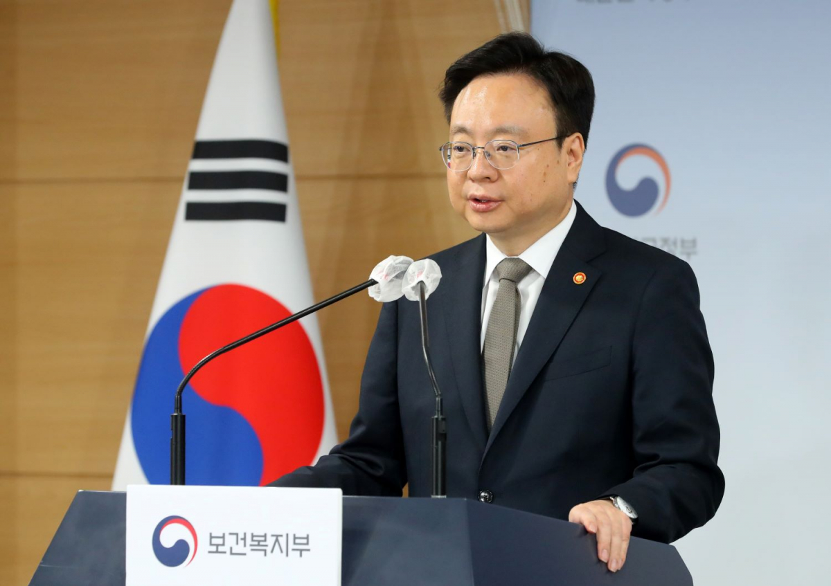 ▲조규홍 보건복지부 장관이 15일 오후 서울 종로구 정부서울청사에서 간호법안 관련 보건복지부 입장을 발표하고 있다. (뉴시스)