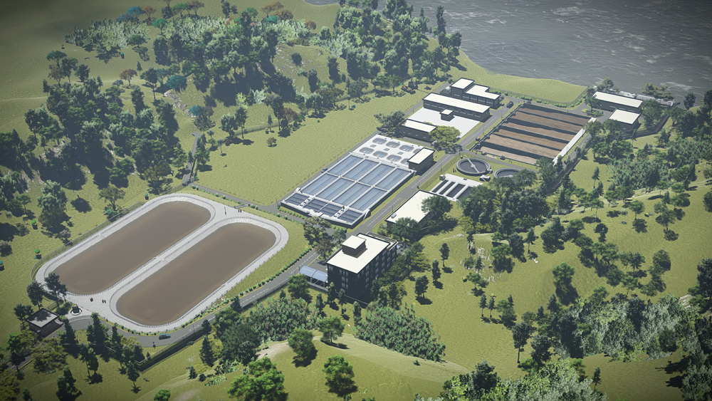 ▲방글라데시 반달주리 정수장 조감도. (사진제공=에코비트워)