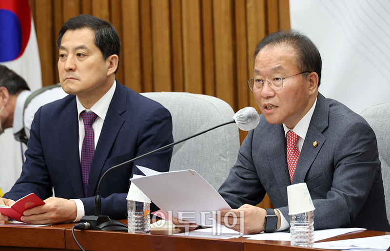 ▲발언하는 윤재옥 국민의힘 원내대표. (고이란 기자 photoeran@)