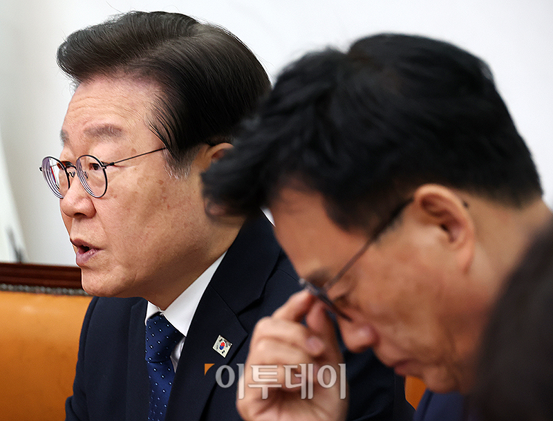 ▲발언하는 이재명 더불어민주당 대표. (고이란 기자 photoeran@)