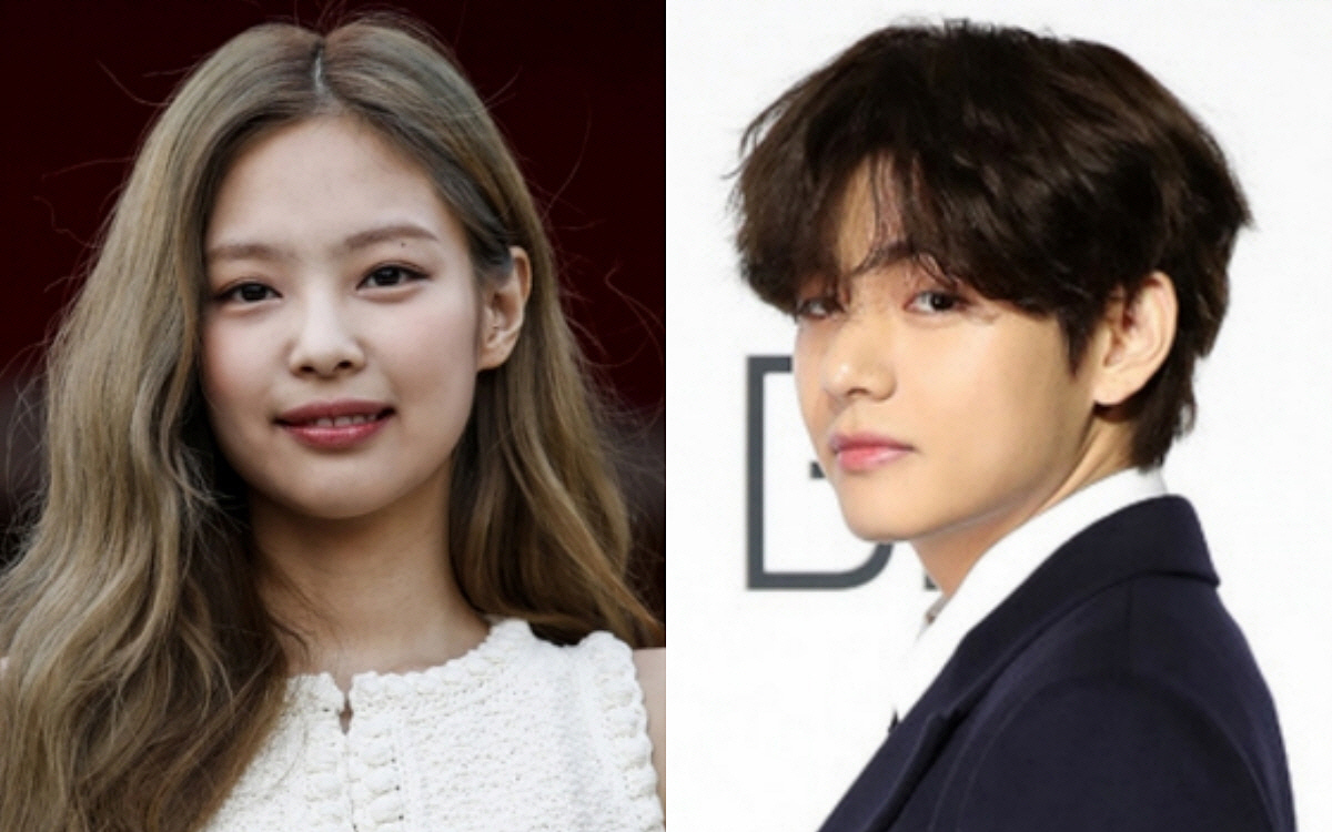 ▲가수 제니(왼쪽), 뷔. (뉴시스)