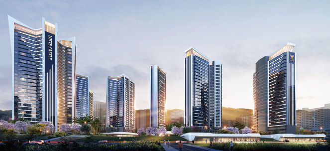 ▲롯데건설, 청량리 8구역 재개발사업 투시도. (자료제공=롯데건설)