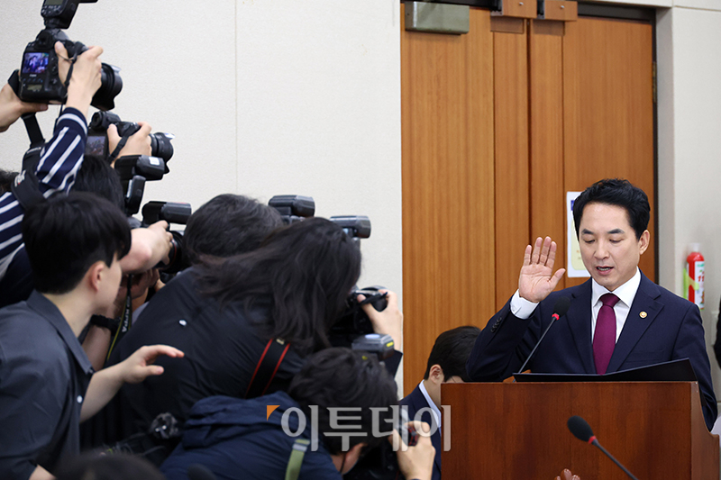 ▲청문회 출석한 박민식 국가보훈부 장관 후보자. (고이란 기자 photoeran@)