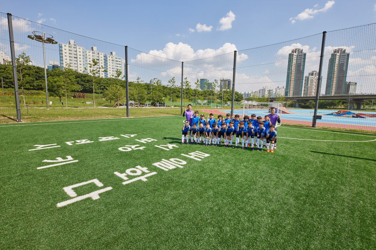▲서울 영등포구 내 안양천변 신정교 하부 체육시설. (자료제공=서울시)
